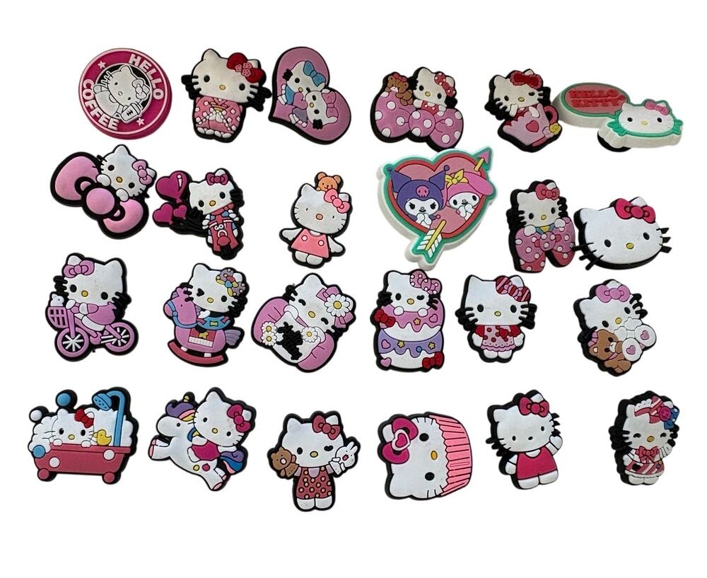 Hello Kitty Croc Charms Lot (24)